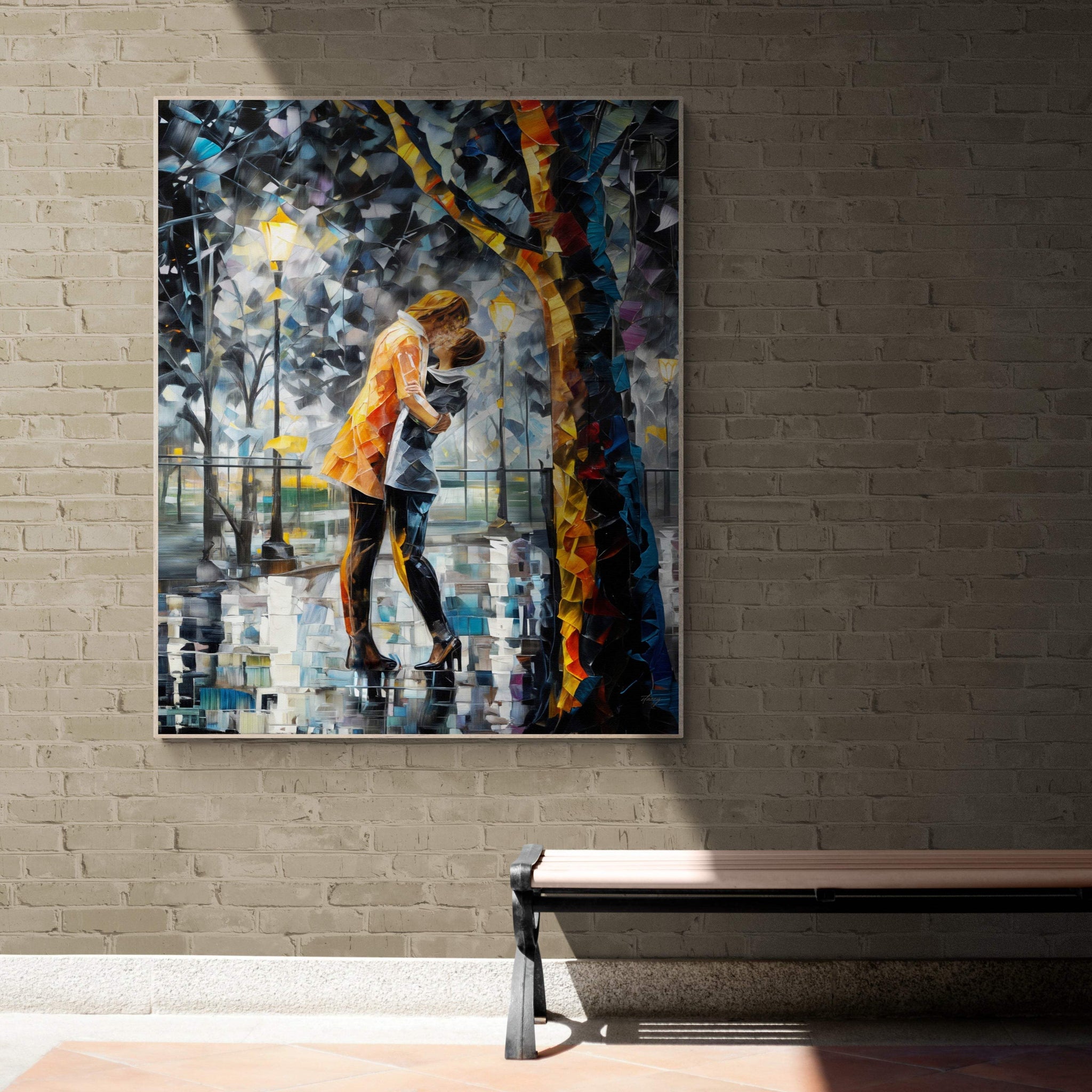 Canvas Print: "Kaleidoscope Kiss" - Tailored Canvases - Flyclothing LLC