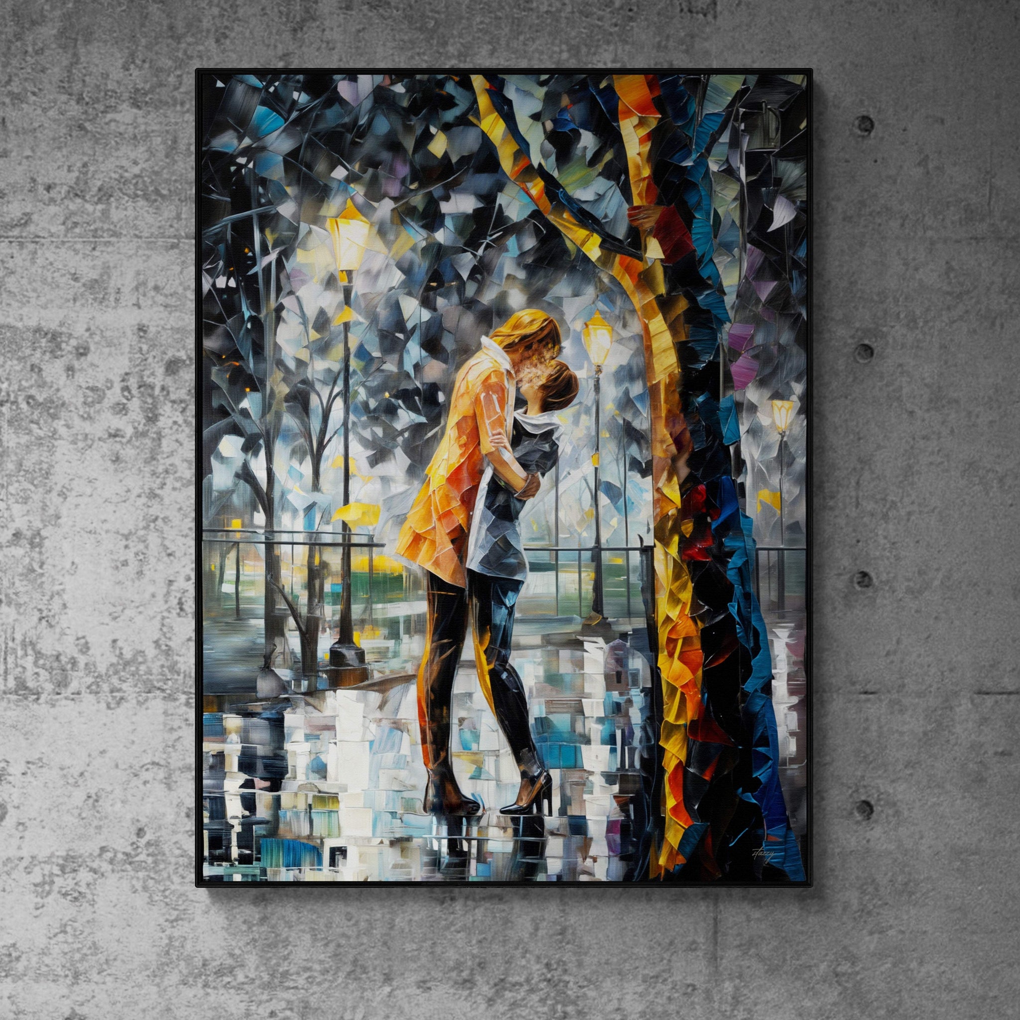 Canvas Print: "Kaleidoscope Kiss" - Tailored Canvases - Flyclothing LLC