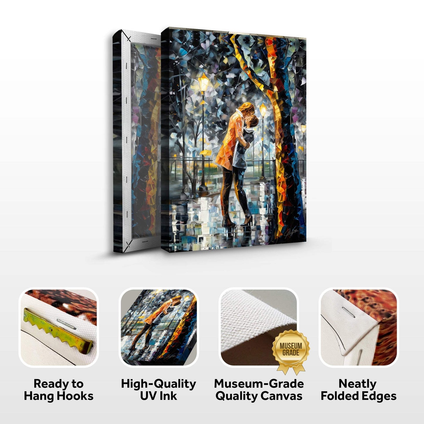 Canvas Print: "Kaleidoscope Kiss" - Tailored Canvases - Flyclothing LLC