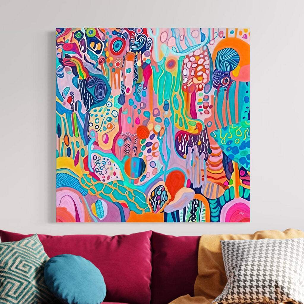 Canvas Print: "Kaleidoscopic Voyage" - Tailored Canvases - Flyclothing LLC
