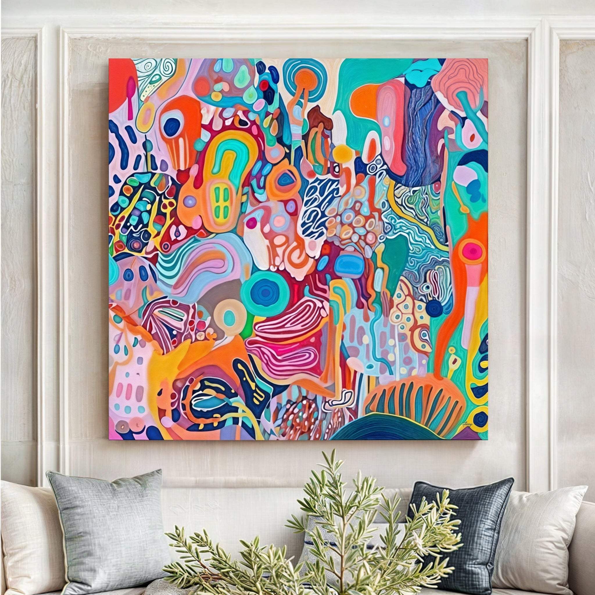 Canvas Print: "Kaleidoscopic Voyage II" - Tailored Canvases - Flyclothing LLC