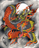 Black Market Art Company Kali Dragon Print