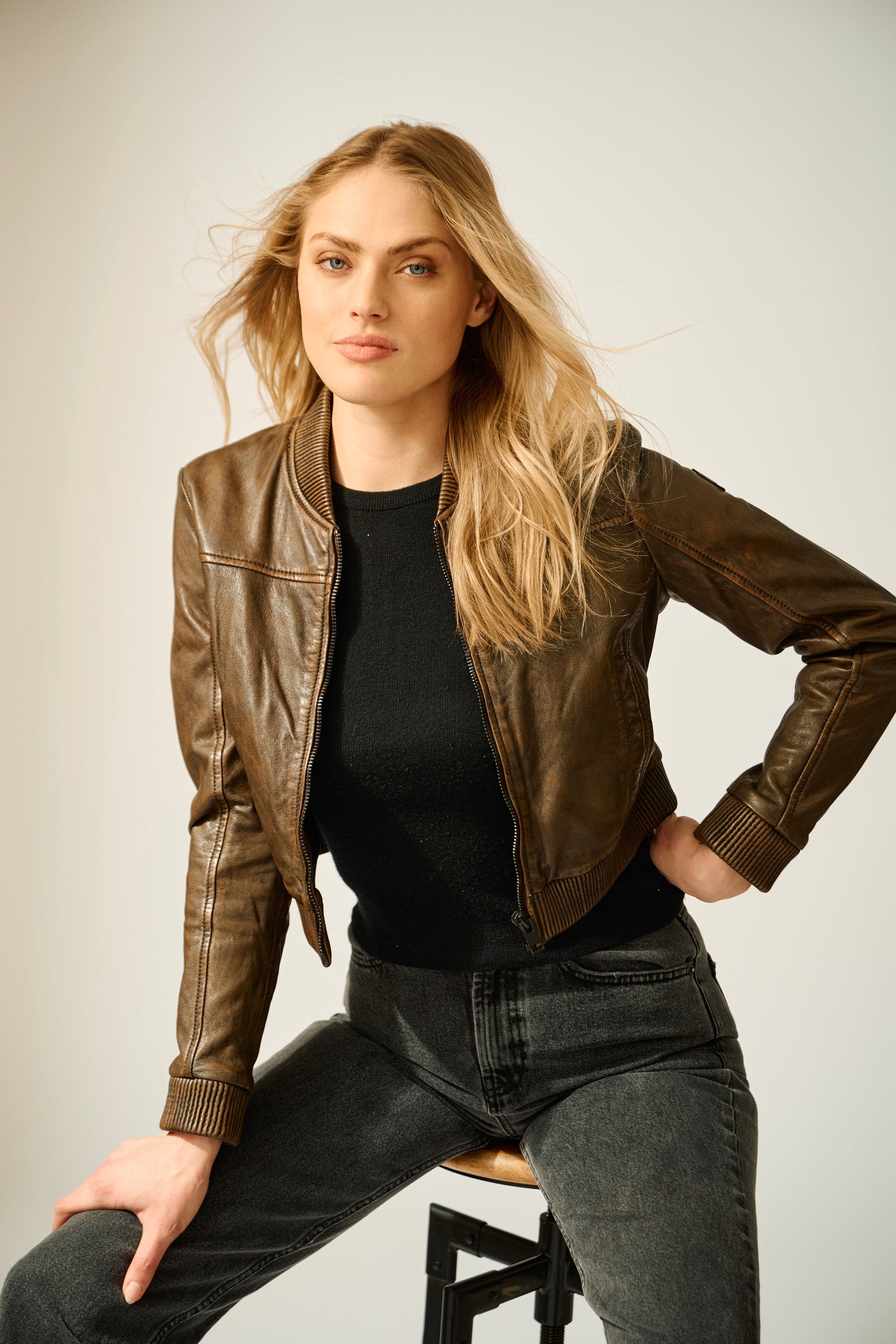 Kamaryn RF Leather Jacket