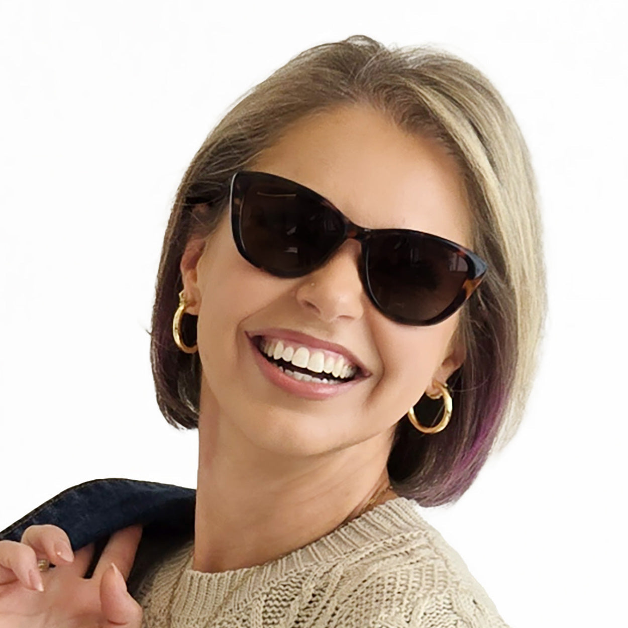Kara - Tortoise Cat Eye Sunglasses - TopFoxx - Flyclothing LLC