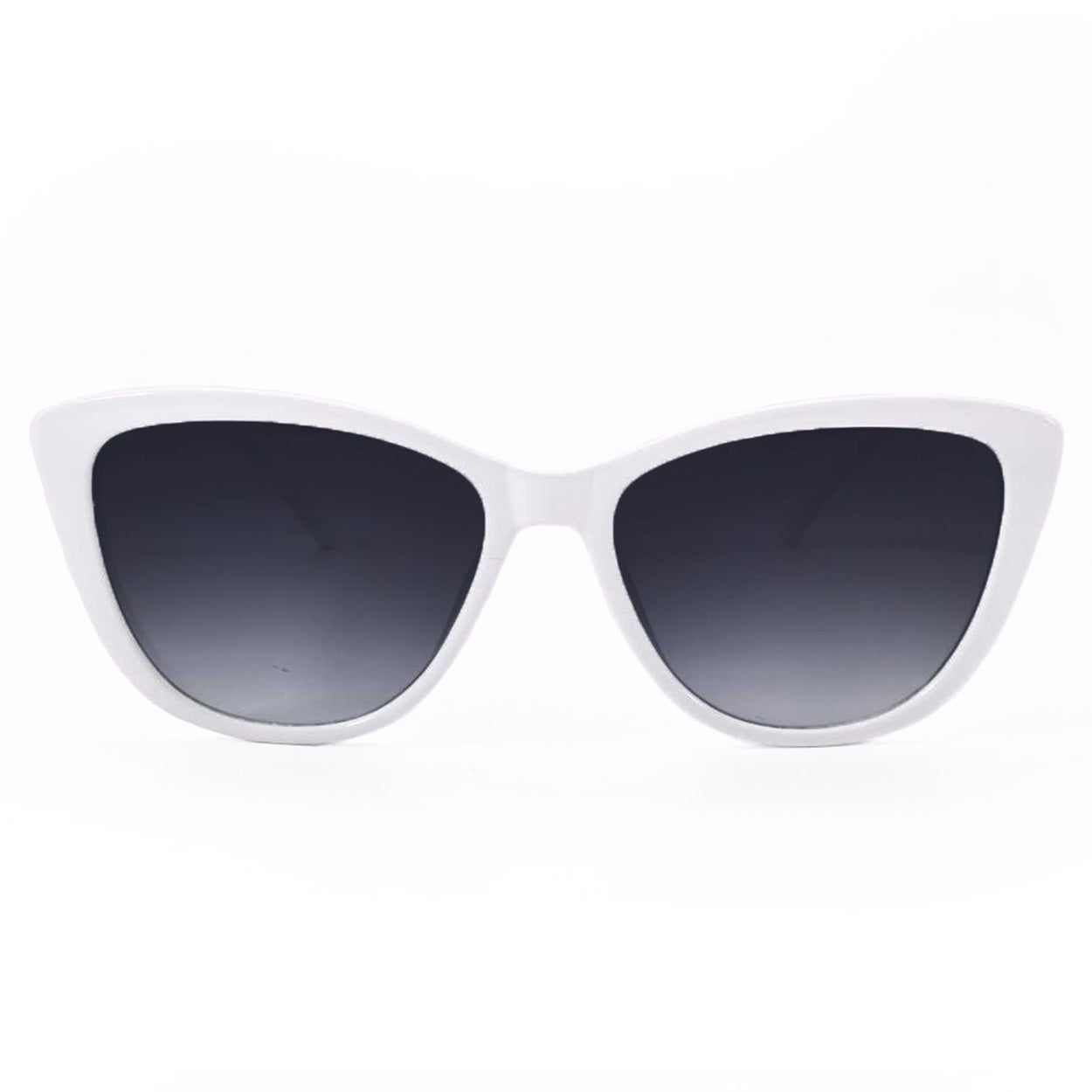 Kara - White Cat Eye Sunglasses - TopFoxx - Flyclothing LLC