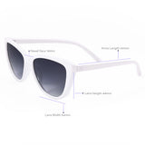 Kara - White Cat Eye Sunglasses - TopFoxx - Flyclothing LLC