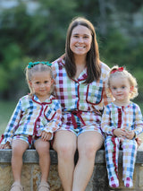 Mommy and Me Fall Plaid Pajama Set - Rylee Faith Designs - Flyclothing LLC