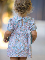 Sage Green Floral Smocked Girl Bloomer Set - Rylee Faith Designs - Flyclothing LLC