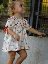 Fall Gingham Baby Bloomer Set Ruffle Collar Bow - Rylee Faith Designs - Flyclothing LLC