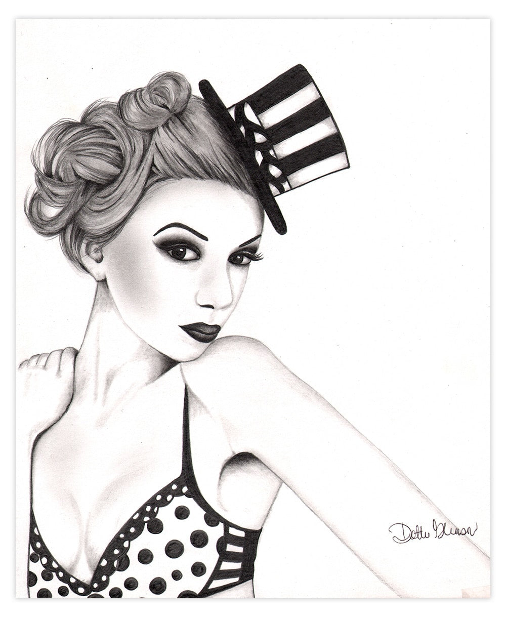 Black Market Art Company Kat Print