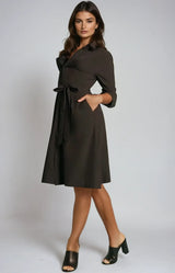 Kathleen Shirt Dress - Buki - Flyclothing LLC