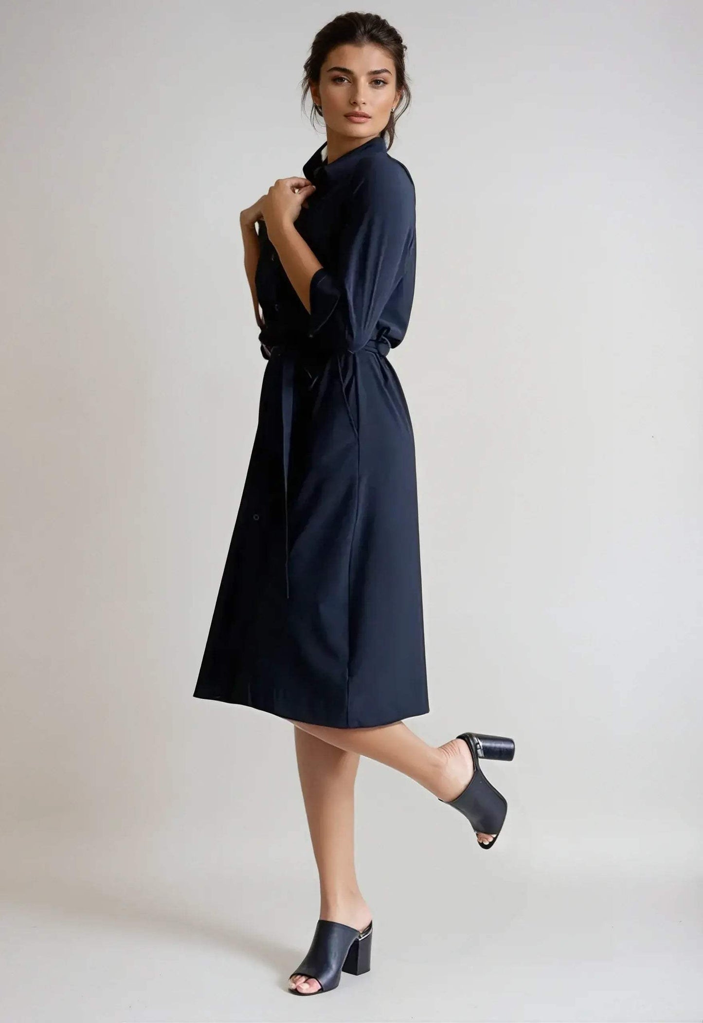 Kathleen Shirt Dress - Buki - Flyclothing LLC
