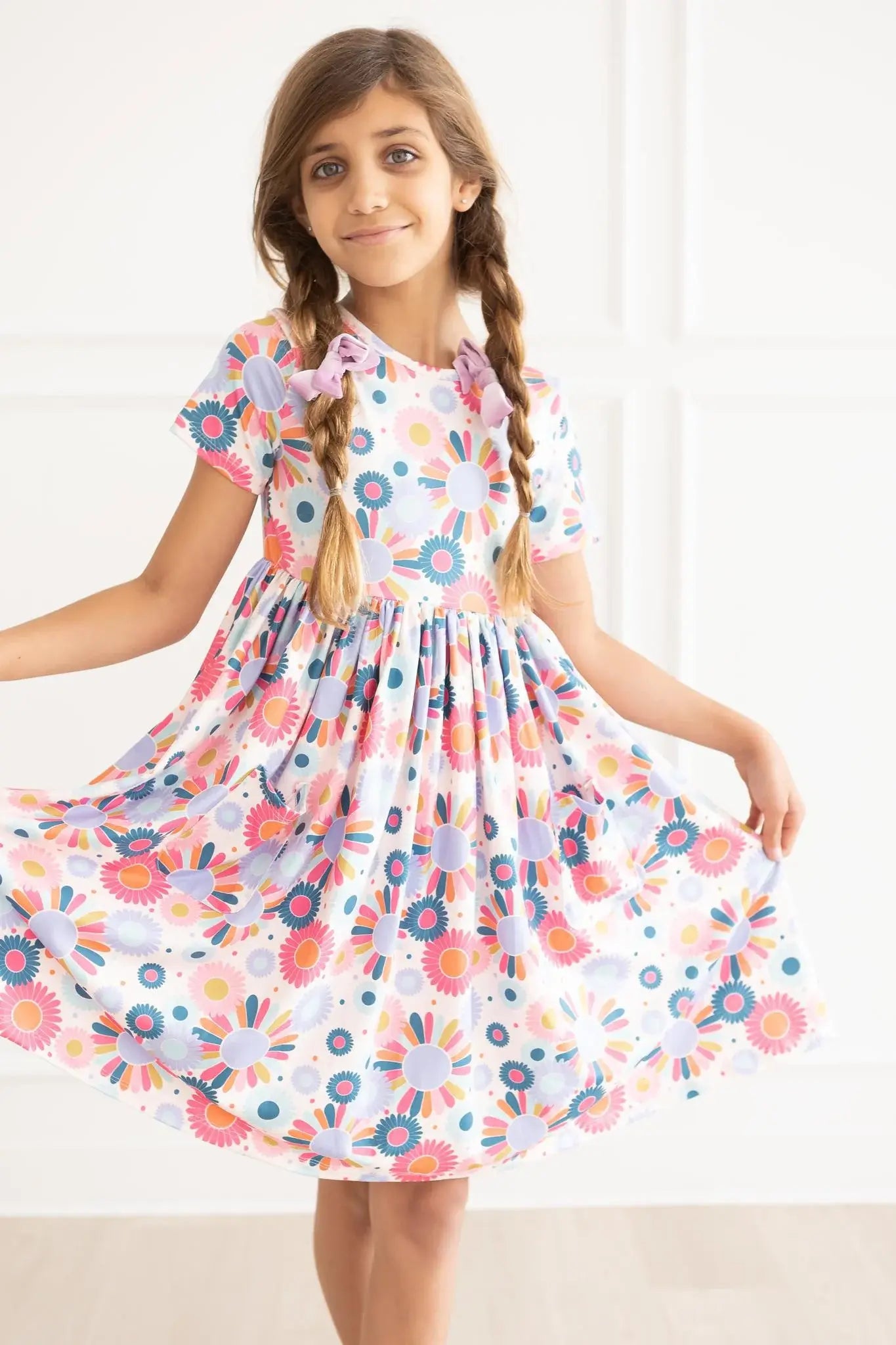 Keep Growing S/S Pocket Twirl Dress - Mila & Rose ® - Flyclothing LLC
