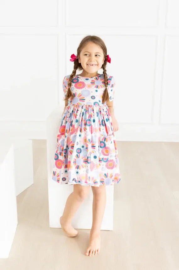 Keep Growing S/S Pocket Twirl Dress - Mila & Rose ® - Flyclothing LLC