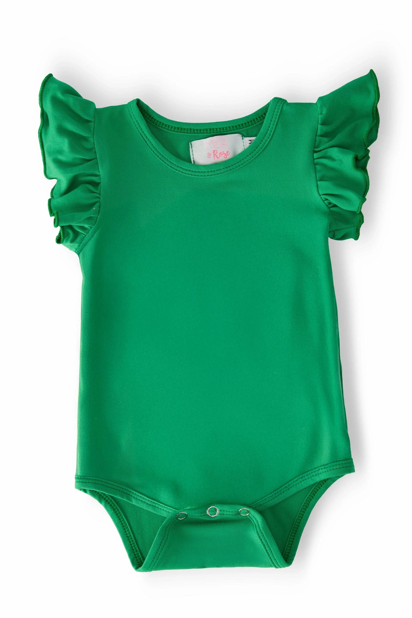Kelly Green S/S Flutter Bodysuit - Mila & Rose ® - Flyclothing LLC