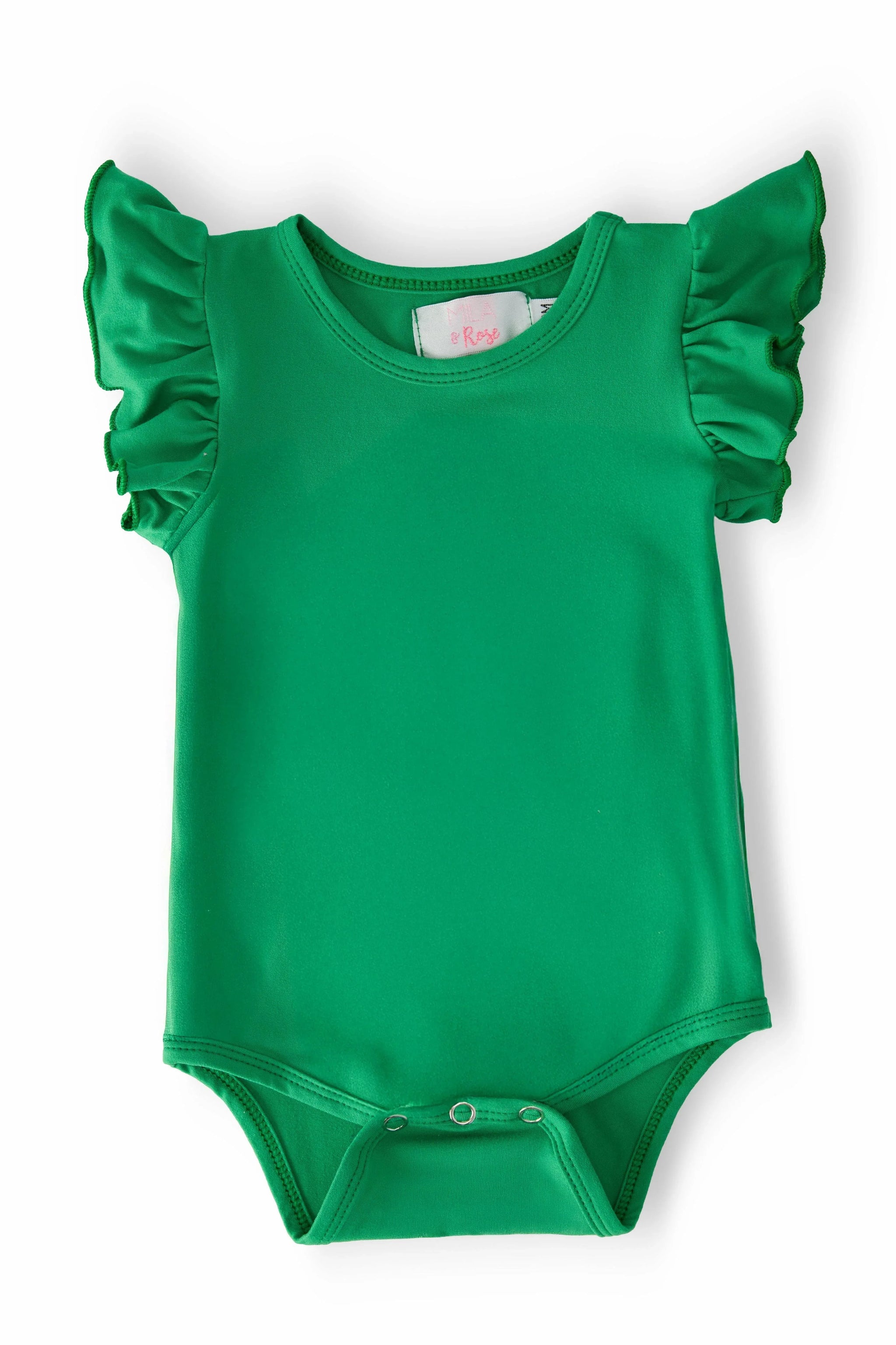 Kelly Green S/S Flutter Bodysuit - Mila & Rose ® - Flyclothing LLC