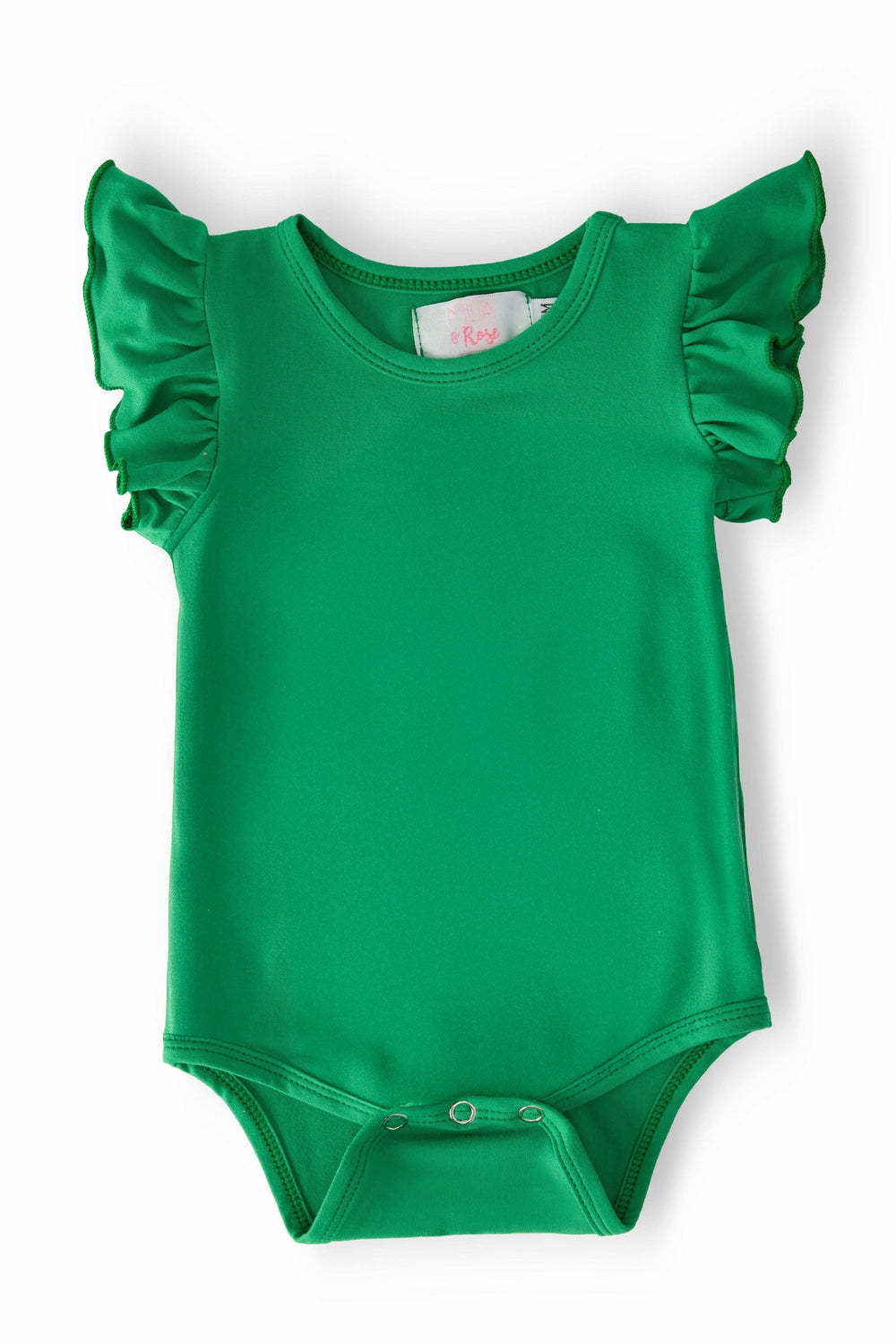 Kelly Green S/S Flutter Bodysuit - Mila & Rose ® - Flyclothing LLC