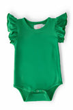 Kelly Green S/S Flutter Bodysuit - Mila & Rose ® - Flyclothing LLC