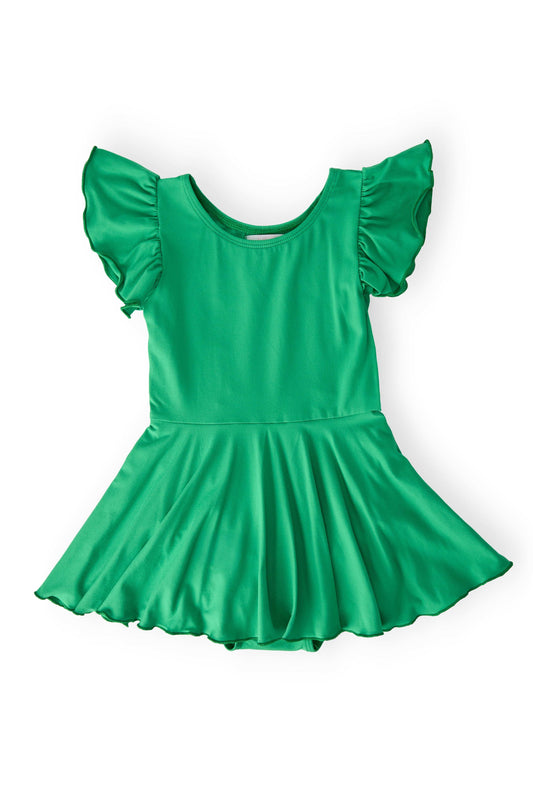 Kelly Green S/S Twirl Leotard - Mila & Rose ® - Flyclothing LLC