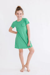 Kelly Green T-Shirt Dress - Mila & Rose ® - Flyclothing LLC