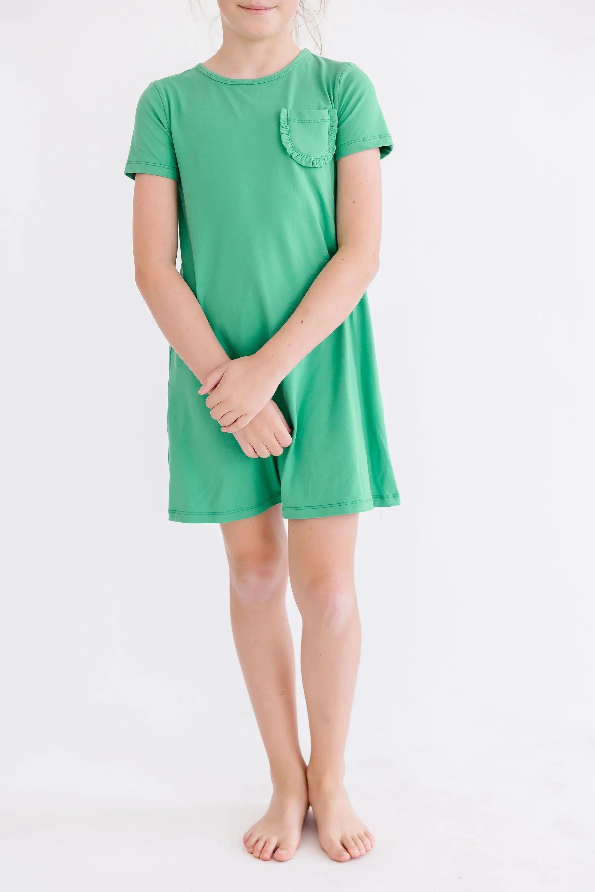 Kelly Green T-Shirt Dress - Mila & Rose ® - Flyclothing LLC