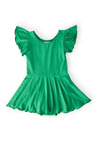 Kelly Green S/S Twirl Leotard