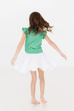 Kelly Green S/S Ruffle Tee - Mila & Rose ®