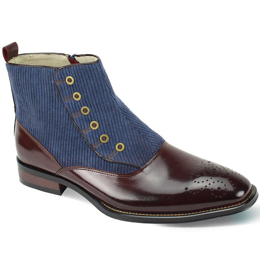 Giovanni Kendrick Burg/Nvy Mens Shoe - Giovanni