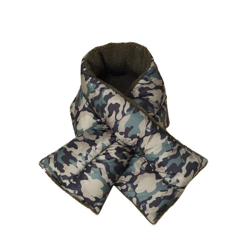 Reversible Puffer Sherpa Pull Through Scarf - Madeline Love - Flyclothing LLC