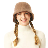 Soft Cable Knit Solid Bucket Hat - Madeline Love - Flyclothing LLC