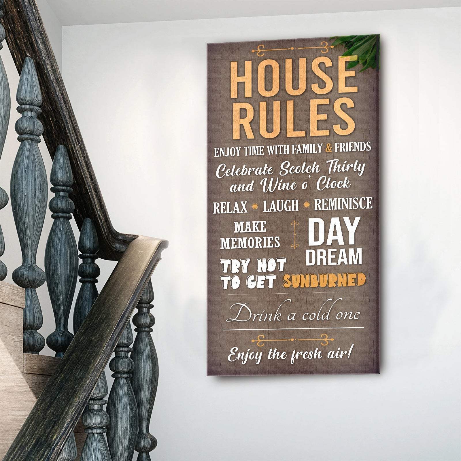 Patio Rules Sign - Tailored Canvases - Flyclothing LLC