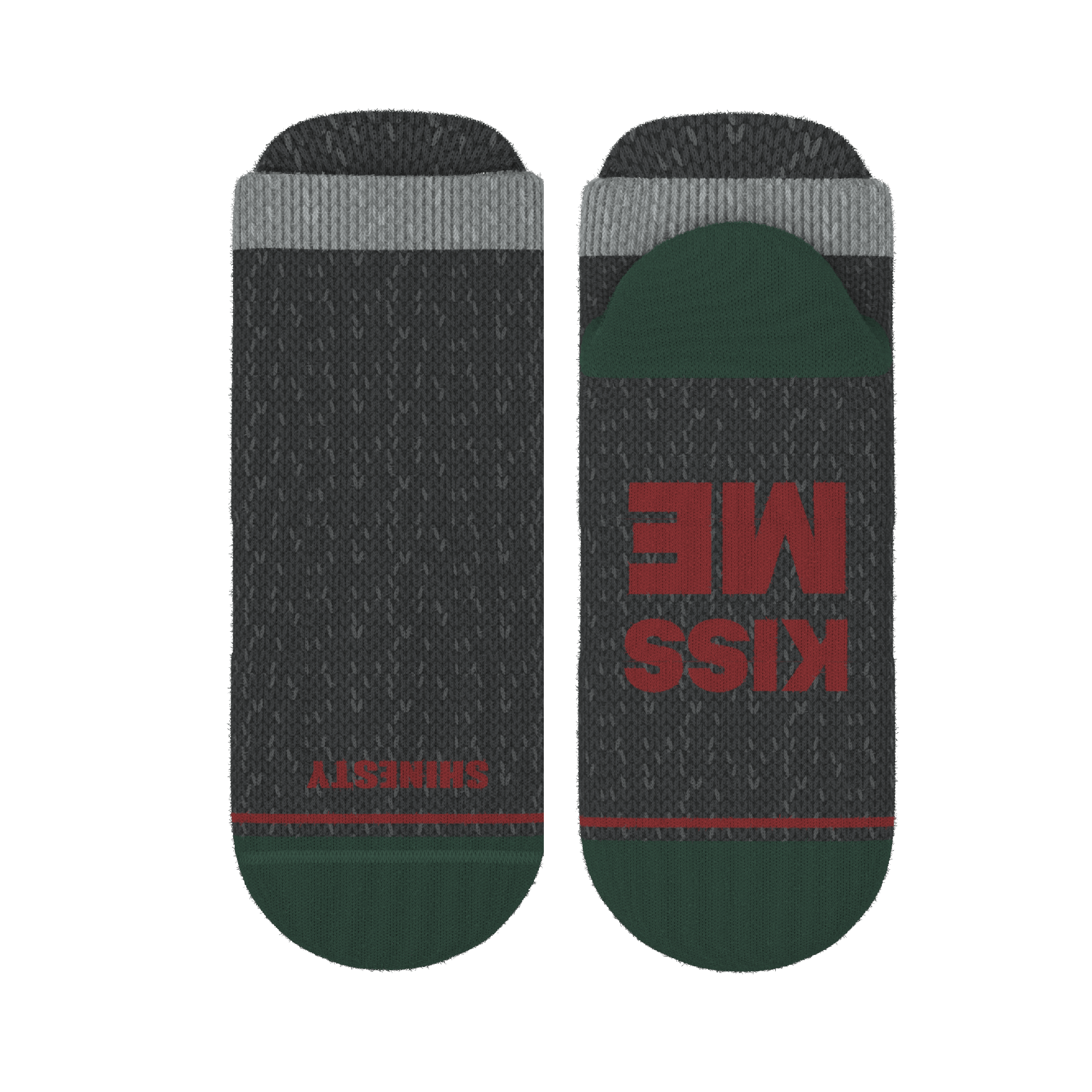 The Kiss Me There | Mistletoe Heel Hammock™ Ankle Socks - Shinesty