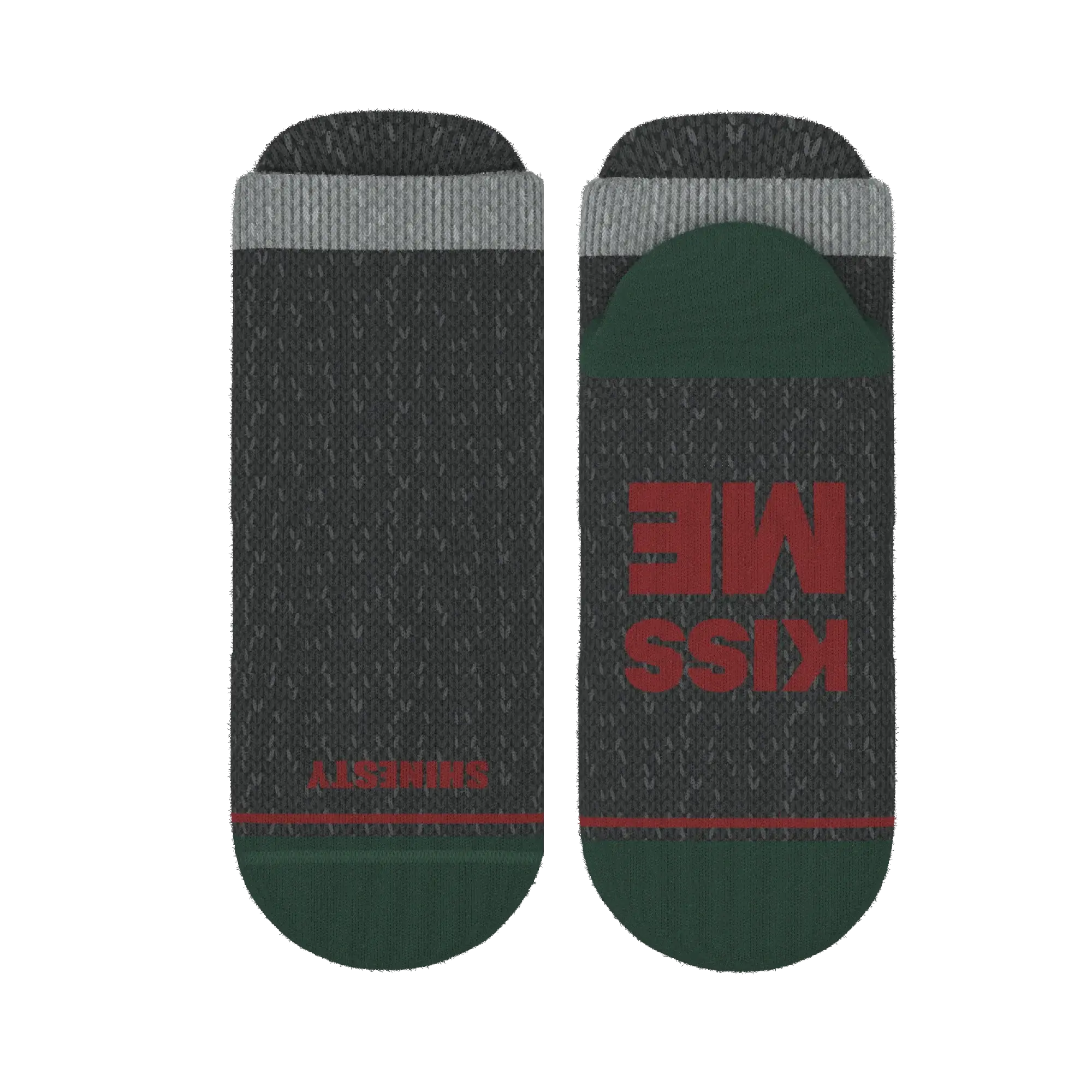 The Kiss Me There | Mistletoe Heel Hammock™ Ankle Socks