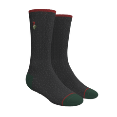The Kiss Me There | Mistletoe Heel Hammock™ Crew Socks - Shinesty