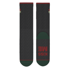 The Kiss Me There | Mistletoe Heel Hammock™ Crew Socks - Shinesty