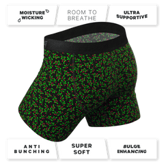 The Kiss Me There | Mistletoe Ball Hammock® Pouch Underwear With Fly - Shinesty