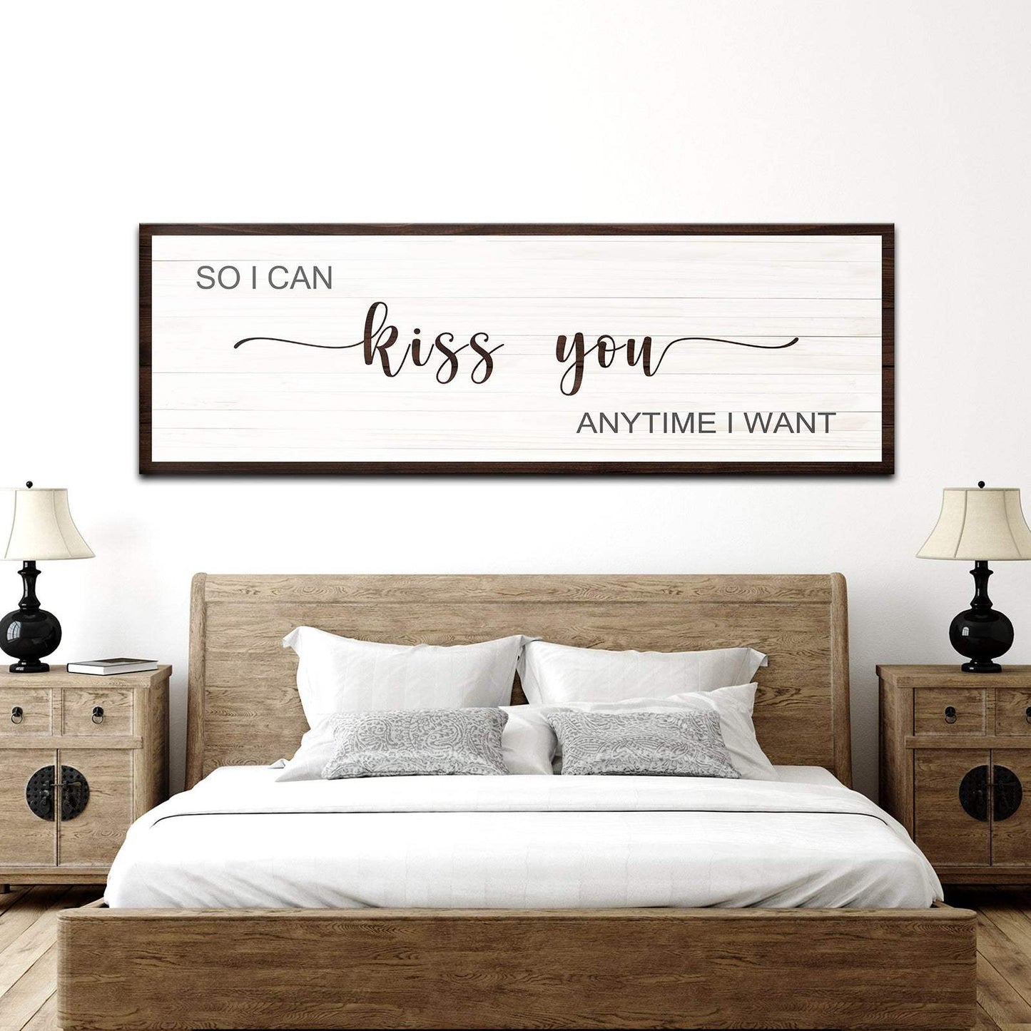 So I Can Kiss You Anytime I Want Sign II - Tailored Canvases - Flyclothing LLC