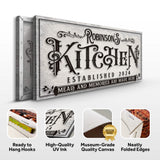 Kitchen Sign VI - Tailored Canvases - Flyclothing LLC
