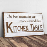 Kitchen Table Wall Art Sign - Tailored Canvases - Flyclothing LLC