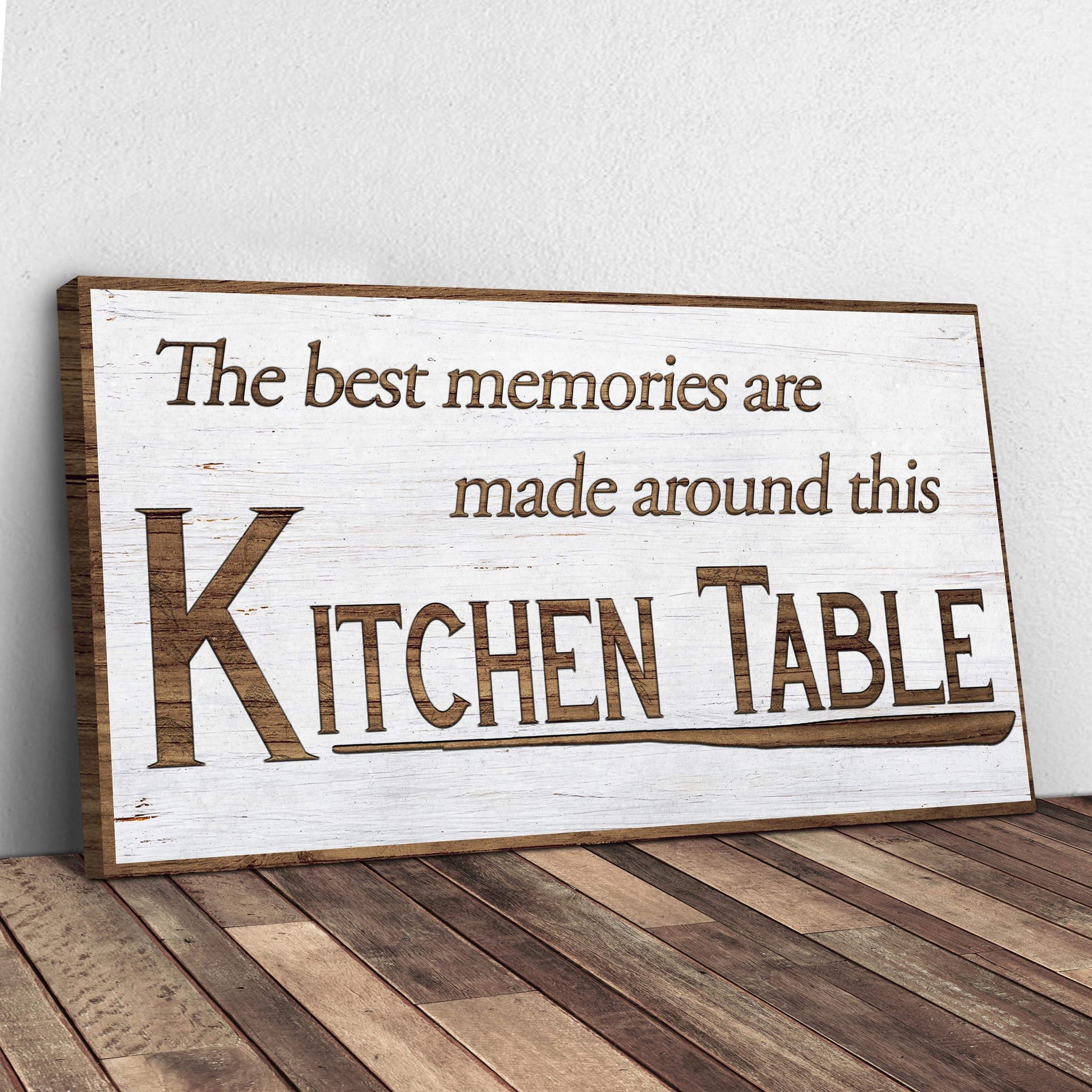 Kitchen Table Wall Art Sign - Tailored Canvases - Flyclothing LLC