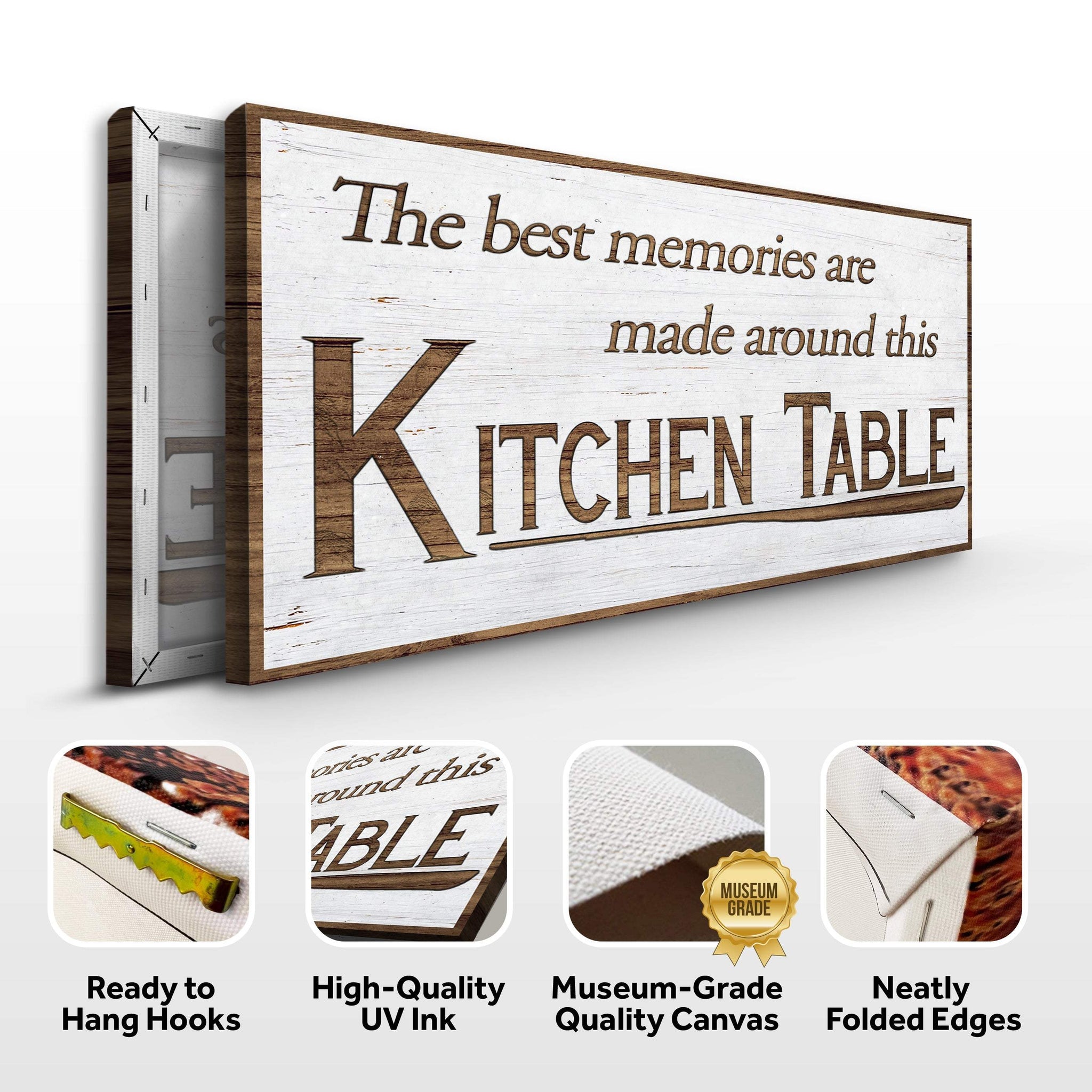 Kitchen Table Wall Art Sign - Tailored Canvases - Flyclothing LLC