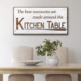 Kitchen Table Wall Art Sign - Tailored Canvases - Flyclothing LLC