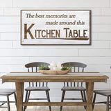 Kitchen Table Wall Art Sign - Tailored Canvases - Flyclothing LLC