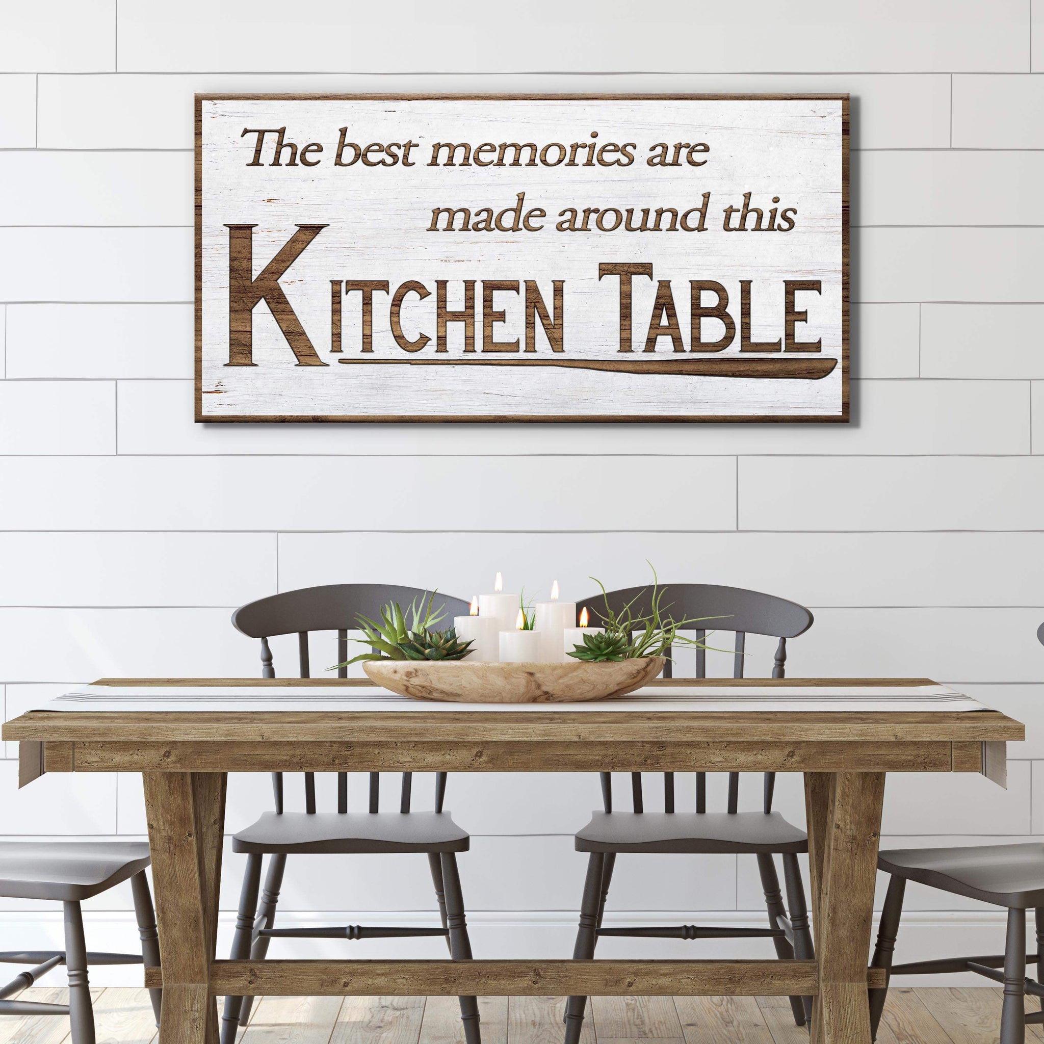 Kitchen Table Wall Art Sign - Tailored Canvases - Flyclothing LLC