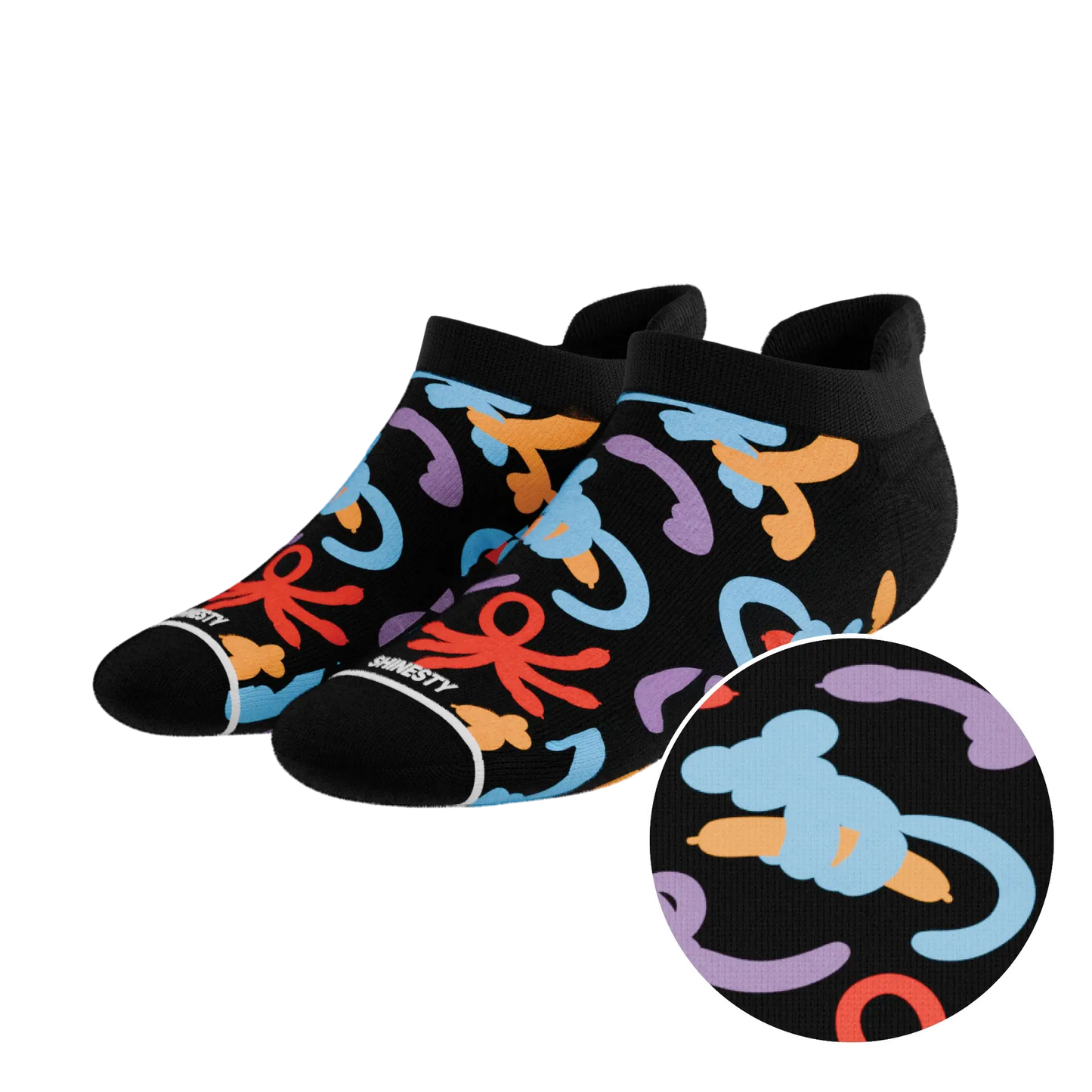 The Knot Tonights | Balloon Animal Heel Hammock™ Ankle Socks - Shinesty - Flyclothing LLC