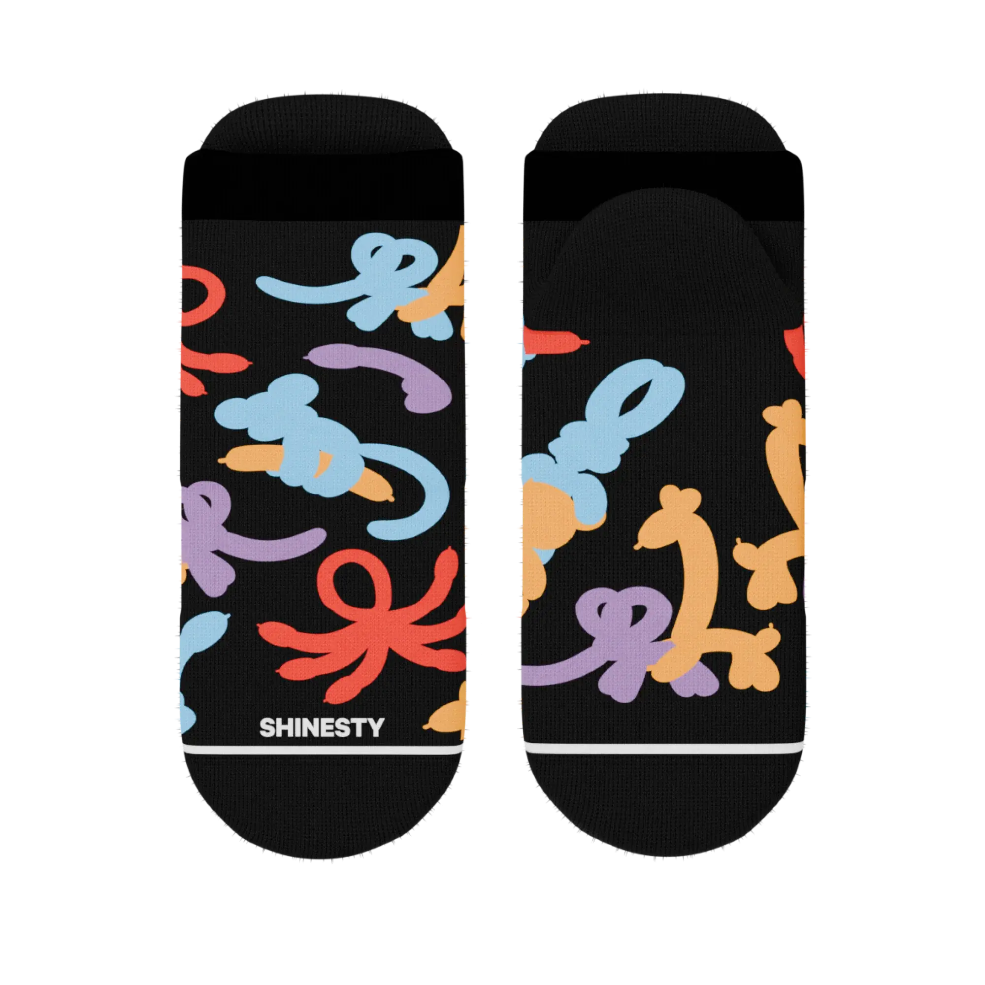 The Knot Tonights | Balloon Animal Heel Hammock™ Ankle Socks - Shinesty - Flyclothing LLC