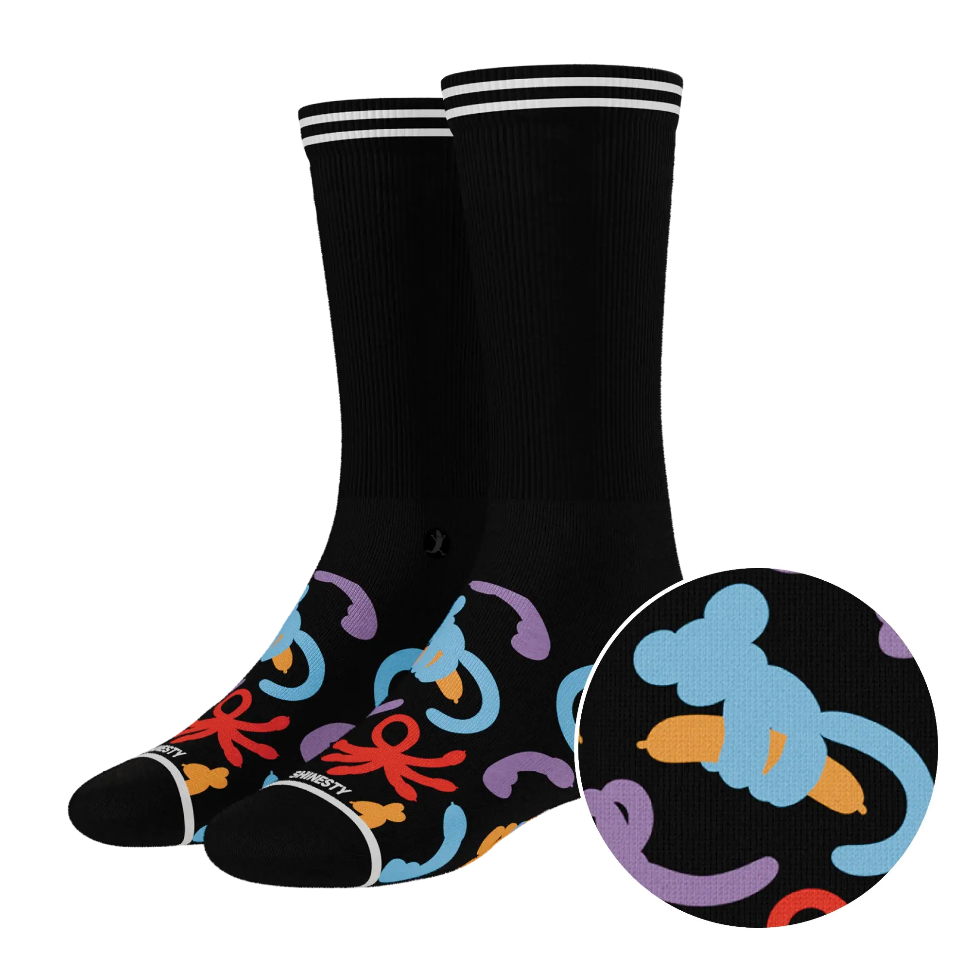 The Knot Tonights | Balloon Animal Heel Hammock™ Crew Socks - Shinesty - Flyclothing LLC