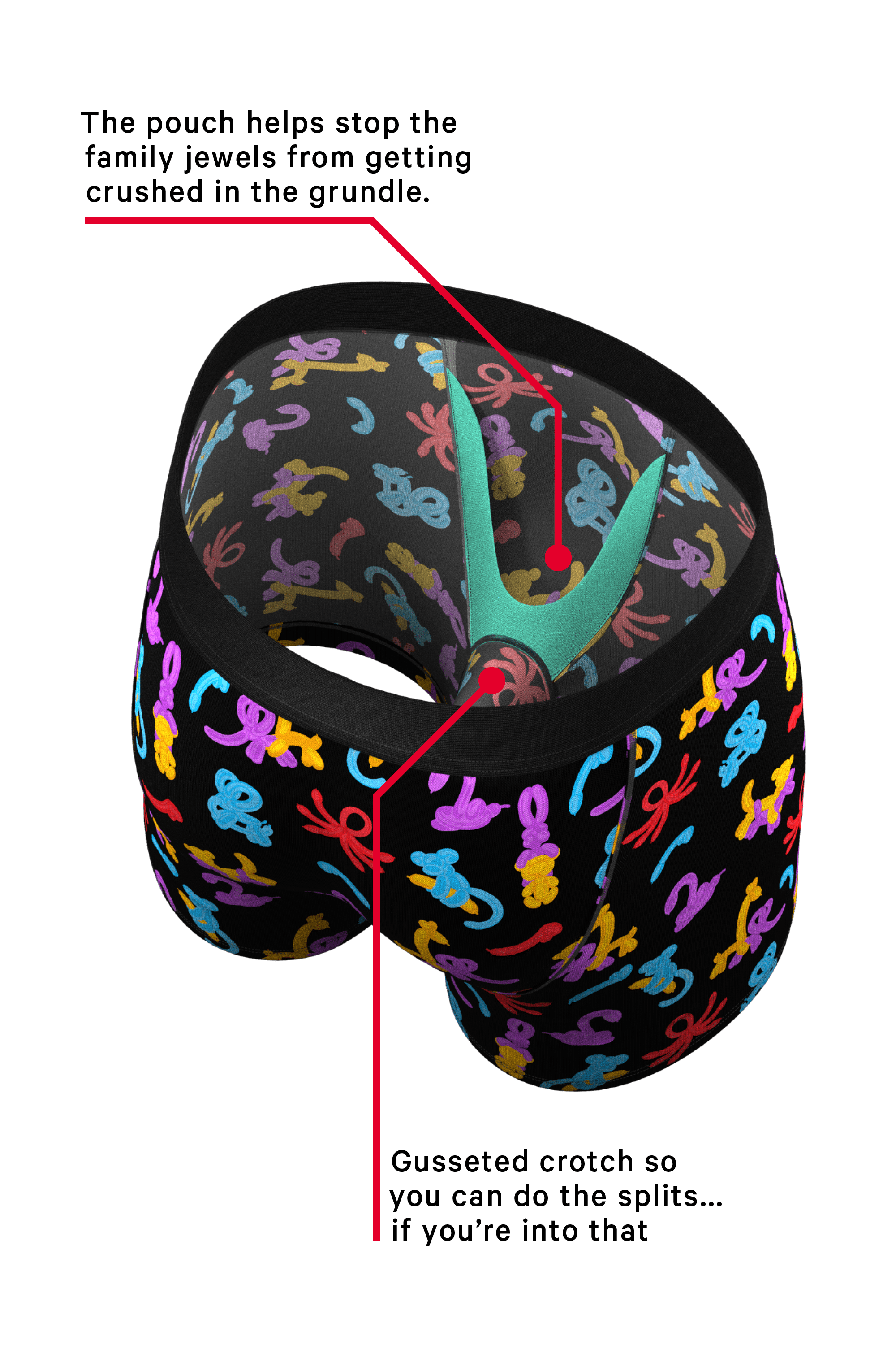 The Knot Tonights | Balloon Animal Ball Hammock® Pouch Underwear - Shinesty