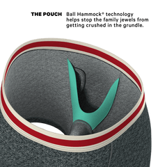 The Koala Camo | Heather Grey Ball Hammock® Pouch Underwear With Fly - Shinesty