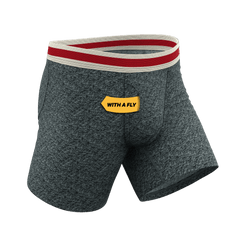 The Koala Camo | Heather Grey Ball Hammock® Pouch Underwear With Fly - Shinesty